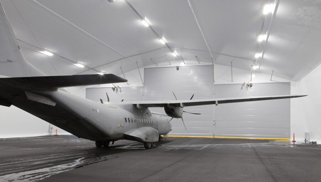 Hangar doors for planes