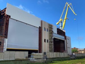 Big Industrial Shipyard Fabric Door