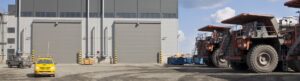 Mine doors