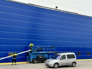 Big Shipyard Industrial Door in Liepaja, Latvia