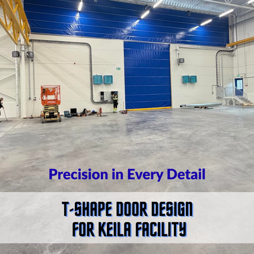 T shape craneway door at keila